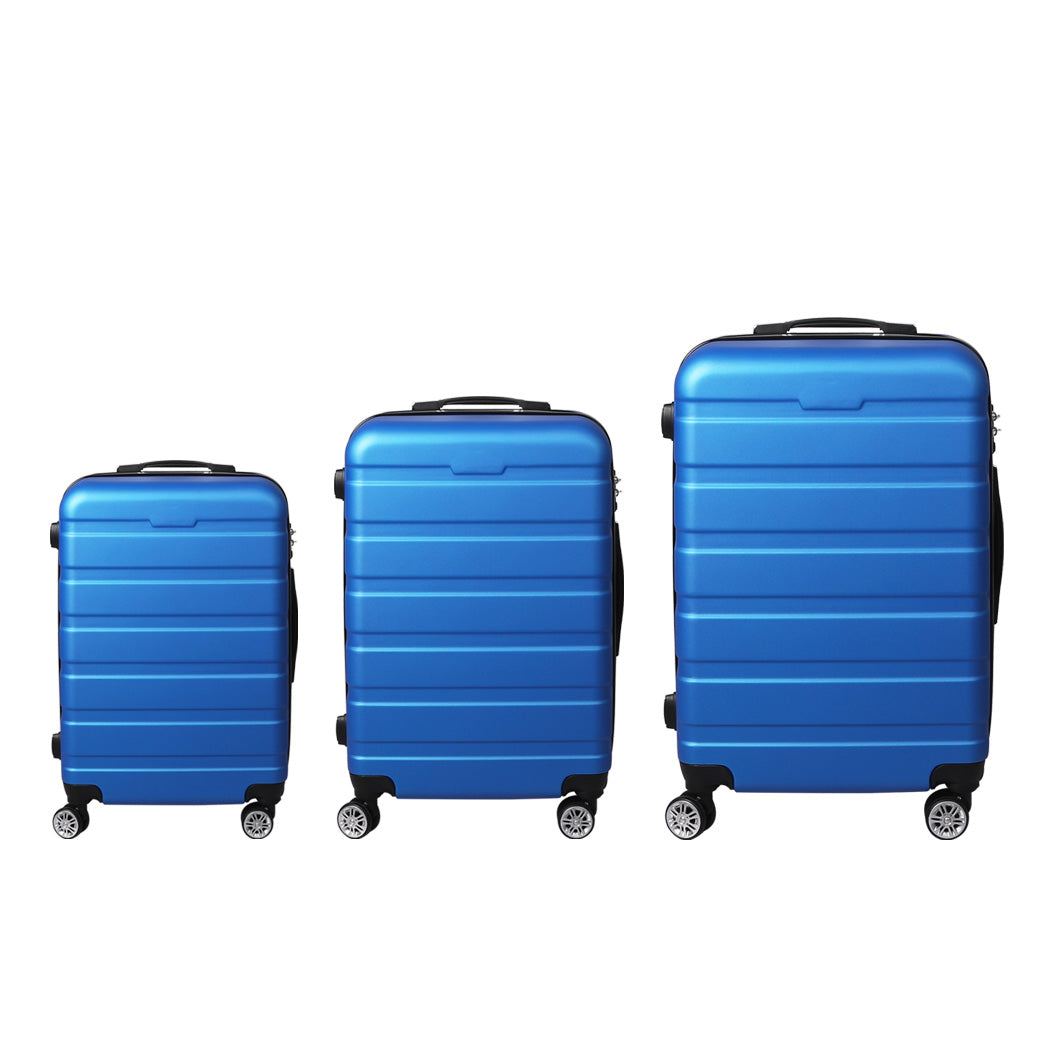 Slimbridge 3PC Luggage sets Suitcase Blue-1942352940677337089