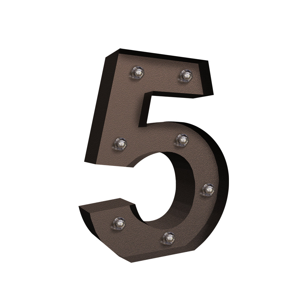 LED Metal Number Lights Free Standing-1942353641977548801