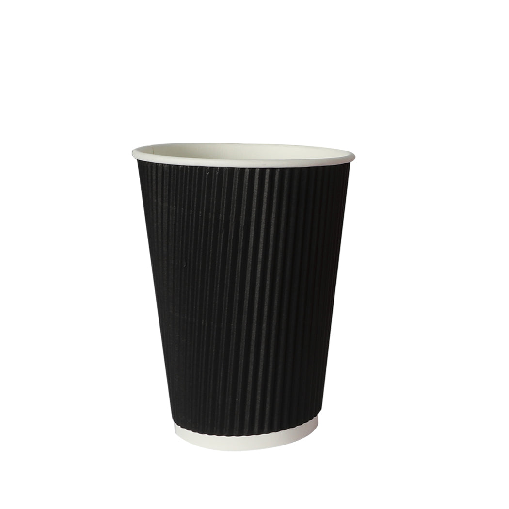 200 Pcs 16oz Disposable Takeaway Coffee Black-1942353277152792577