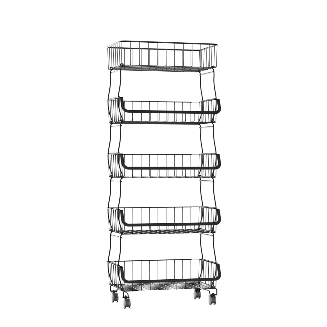 TOQUE 5 Tier Kitchen Trolley Cart Storage-1942352921073160193