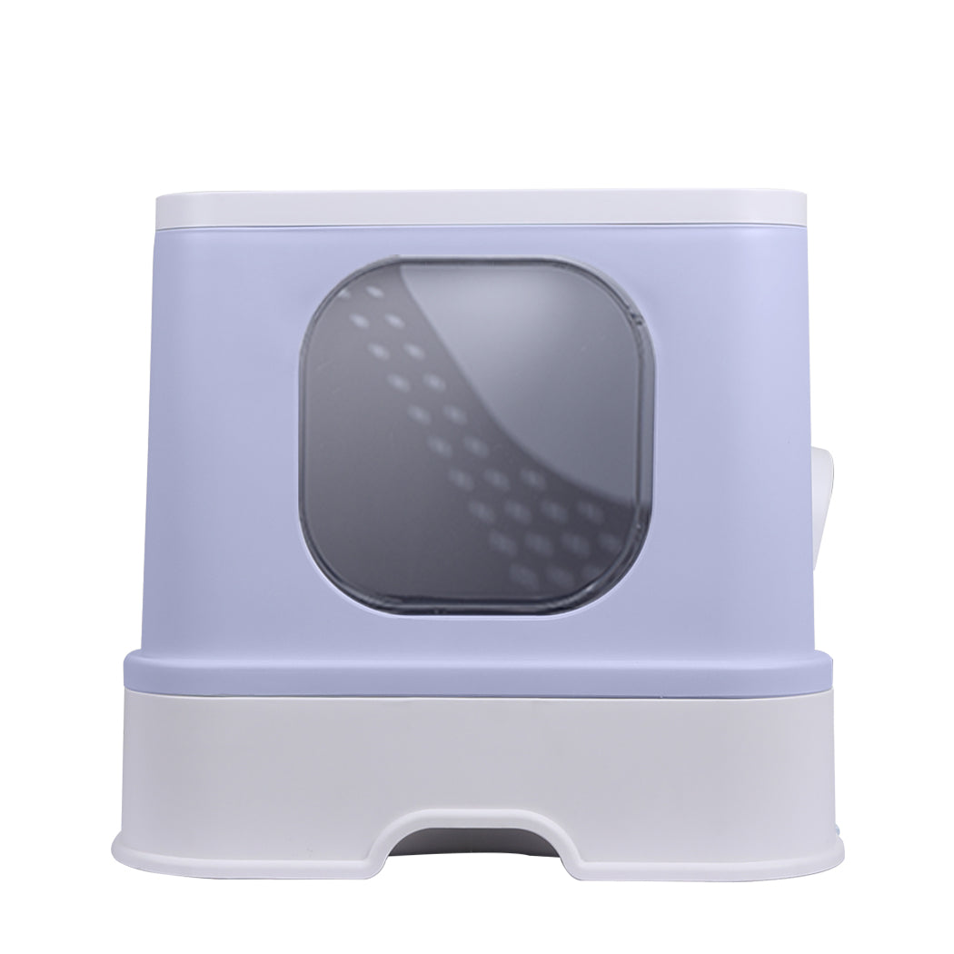 PaWz Cat Litter Box Fully Enclosed Toilet Purple-1942353065147502593