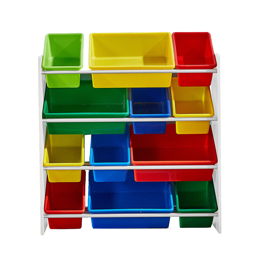 Levede 12Bins Kids Toy Box Bookshelf-1917016718102892545