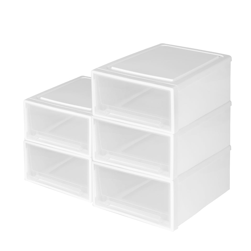 Large Storage Box Stackable Containers M 5PK Medium-1942352810146402305