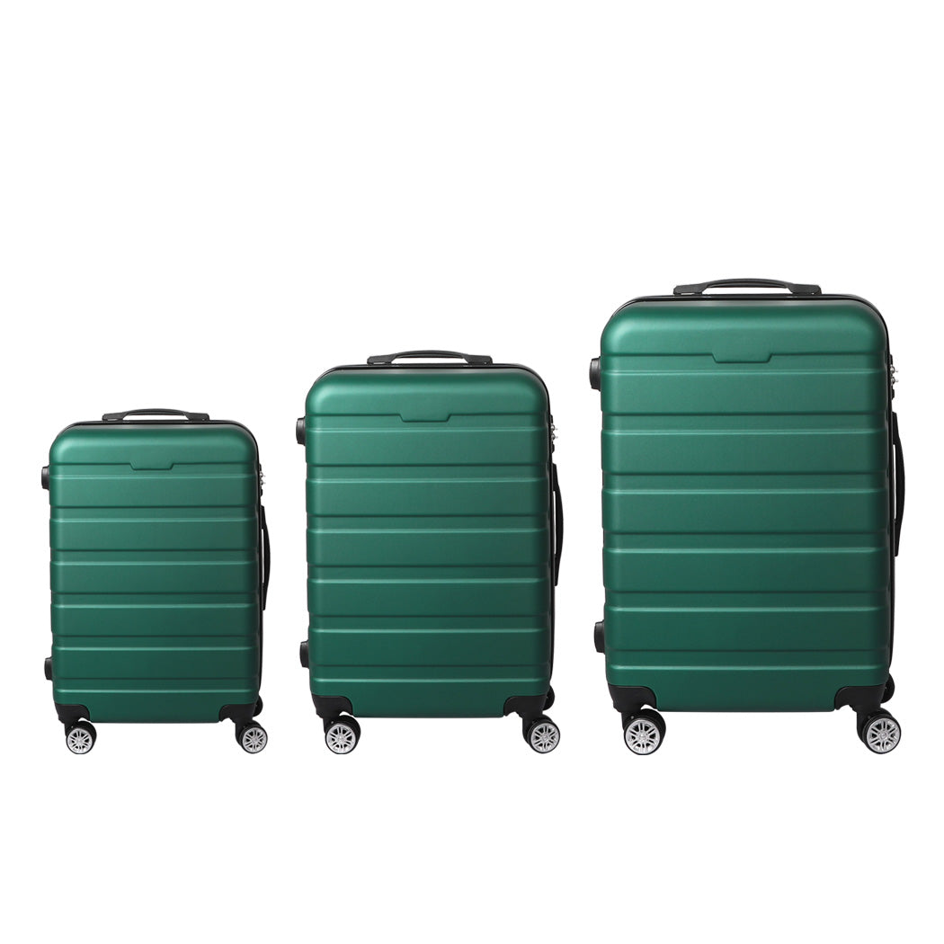 Slimbridge 3PC Luggage sets Suitcase Green-1942352941067407361