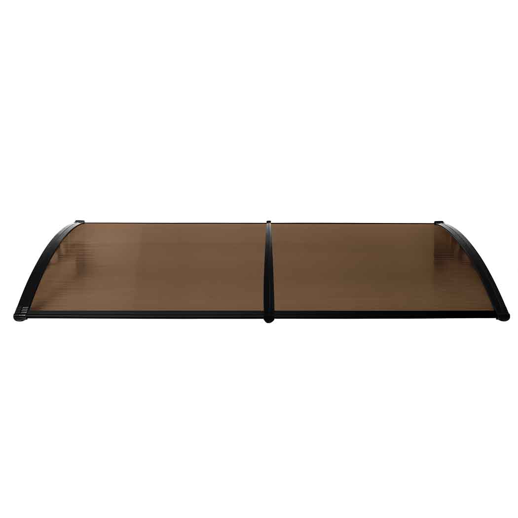 Mountview Window Door Awning Outdoor 1M X 2.4M Brown 1x2.4M-1942353017231773697