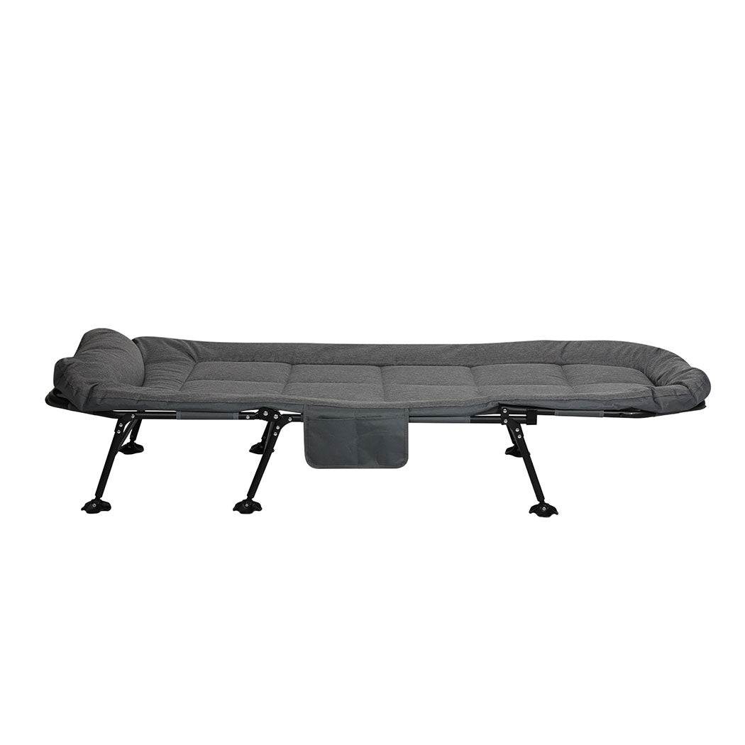 Levede Folding Camping Bed Camp Cots Dark Grey-1937319799742926849