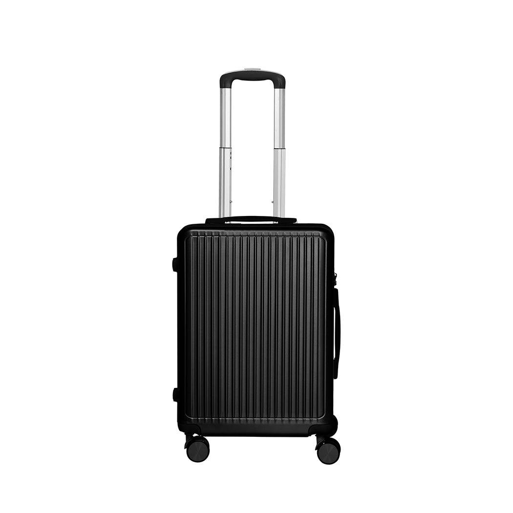 Slimbridge Luggage Suitcase Trolley Black 2pc 14"+20"-1942352947321114625
