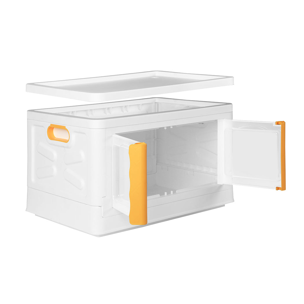 45L Storage Container Stackable Toy Yellow-1942352813959024641