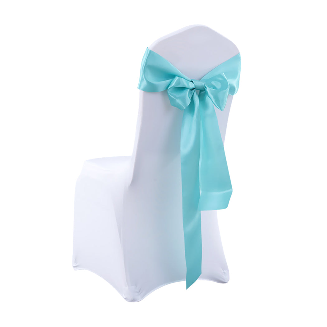50x Satin Chair Sashes Cloth Cover Wedding Tiffany-1942353141609664513