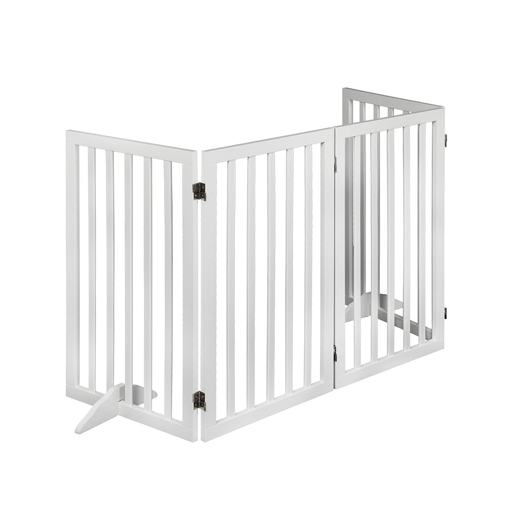 PaWz Wooden Pet Gate Dog Fence Safety White 800x 3MM-1942353081001971713