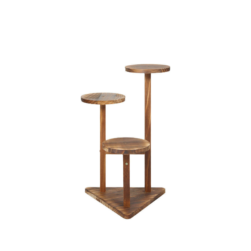 Levede 3-Tier Plant Stand Wood Wooden-1942353759548084225