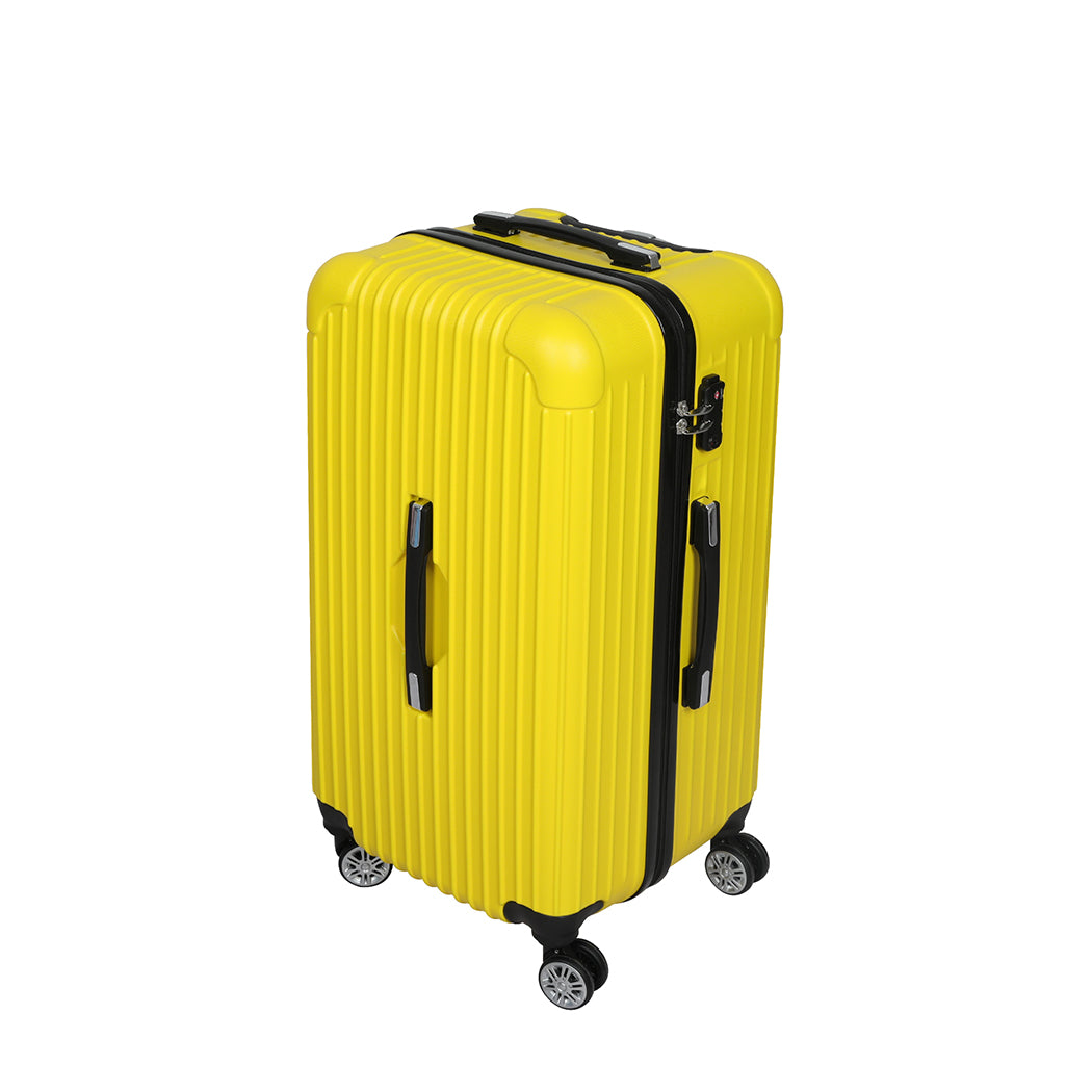 Slimbridge 28"Trunk Luggage Travel Suitcase Yellow 28 inch-1942352946146709505