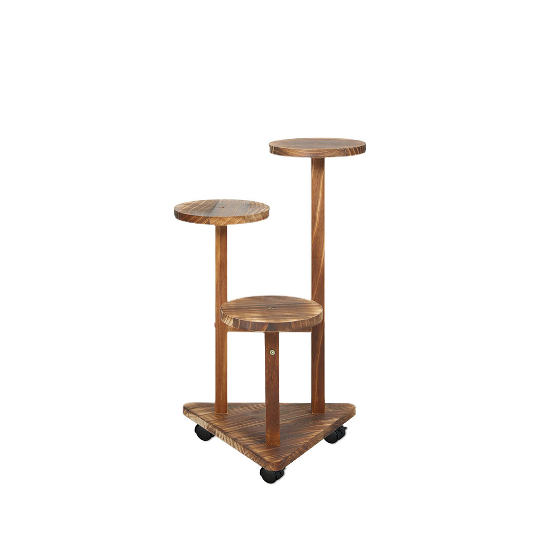 Levede 3-Tier Plant Stand Wood Wooden-1942353759753605121