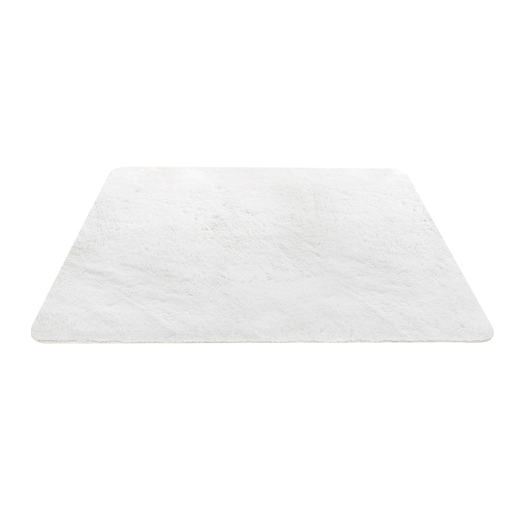 Marlow Floor Rugs Area Rug Fluffy Faux 160X230CM White-1942353171989008385