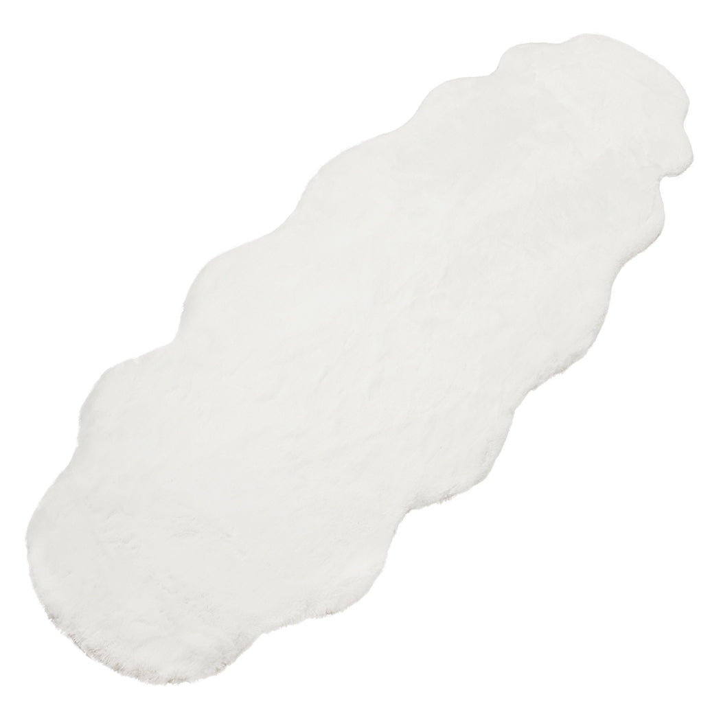 Marlow Floor Rug Area Rugs Cloud Fluffy 60X160cm White-1942353170751688705