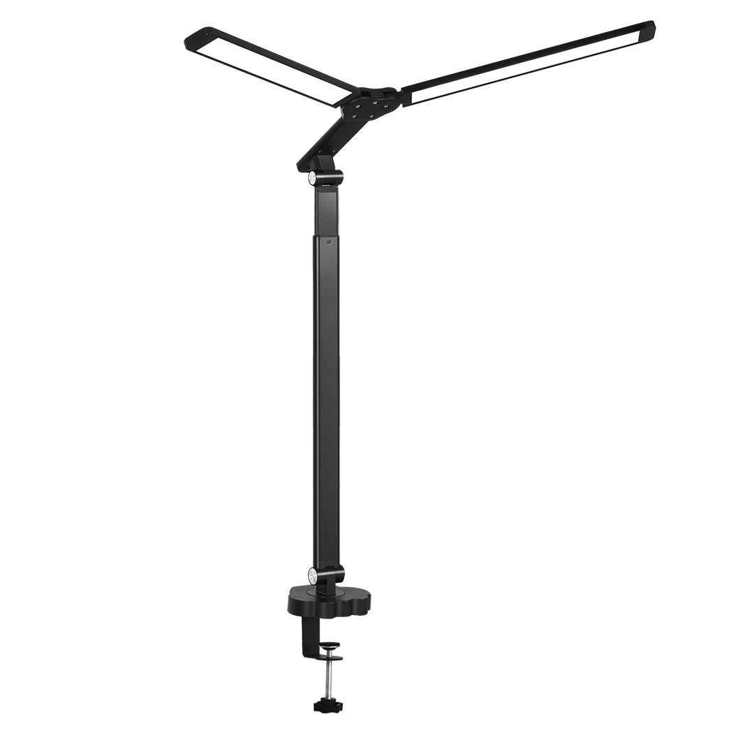 Emitto Double Head LED Desk Lamp Dimmable With Clamp-1942353713863725057