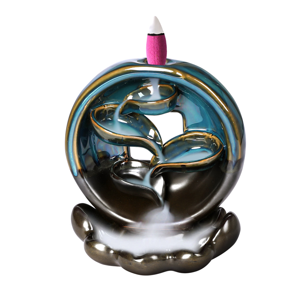 Incense Burner Rounded Waterfall Smoke-1942353183351377921