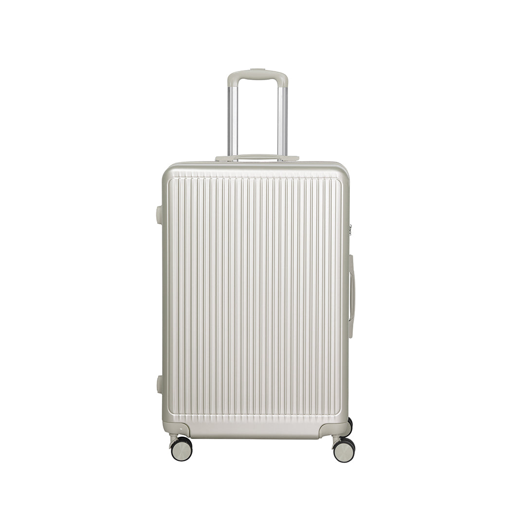Slimbridge Luggage Suitcase Trolley White 4pc 14"+20"+24"+28"-1942352949233717249
