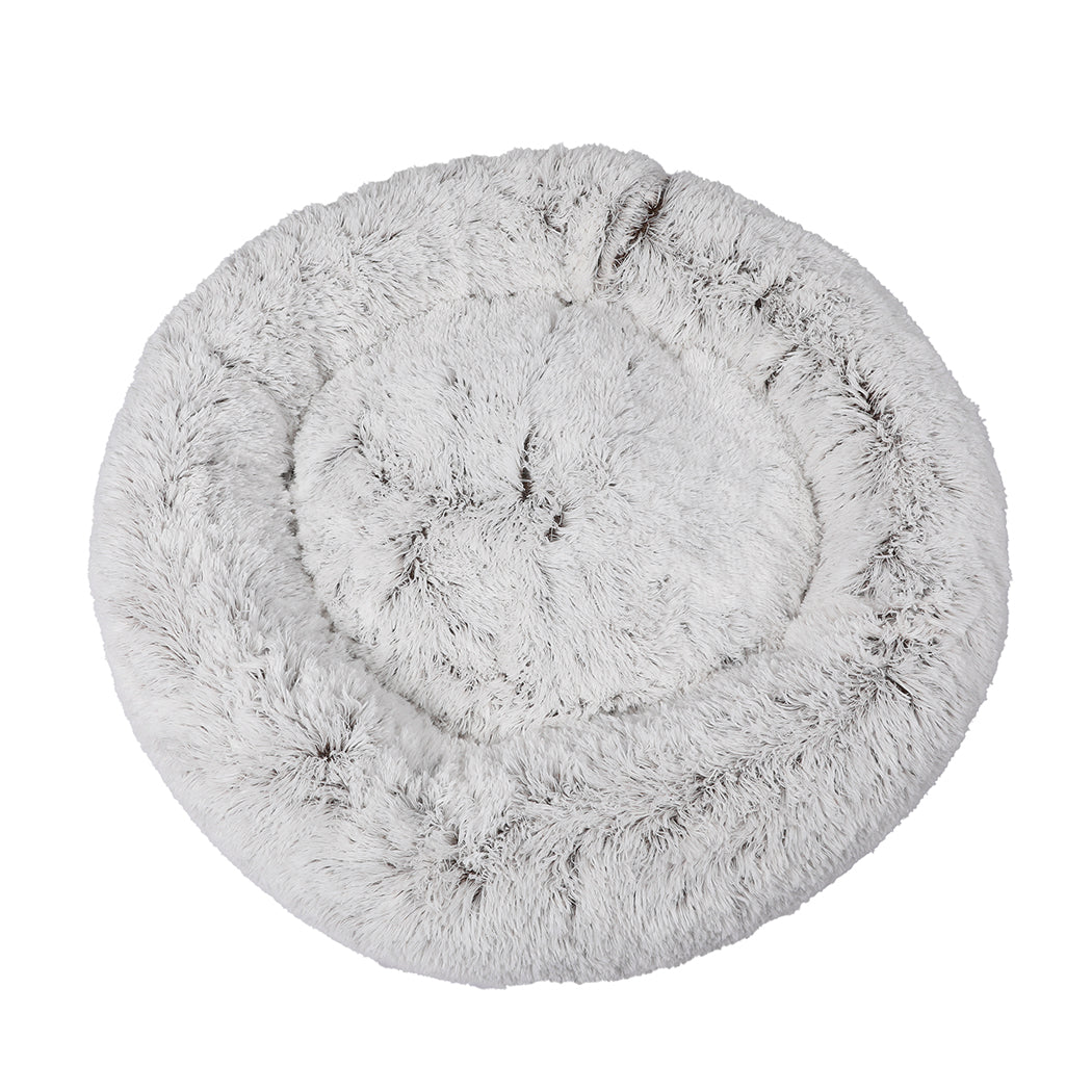 PaWz Pet Bed Cat Dog Donut Nest Calming M Coffee Medium-1942353070608486401
