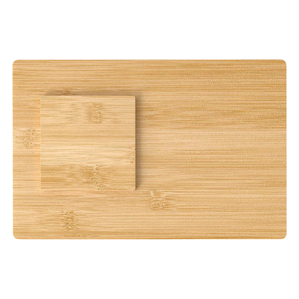 Toque 8 Pcs Natural Bamboo Placemat Coaster Storage Dish-2006733389708791809