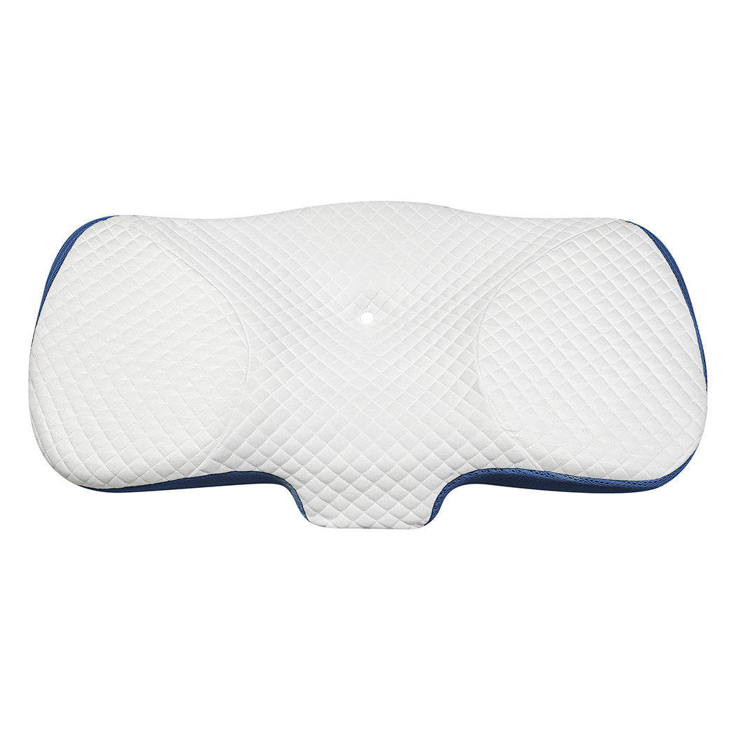 Dreamz Memory Foam Pillow Pillowcase Supprt Blue Rebound-1942353715155570689