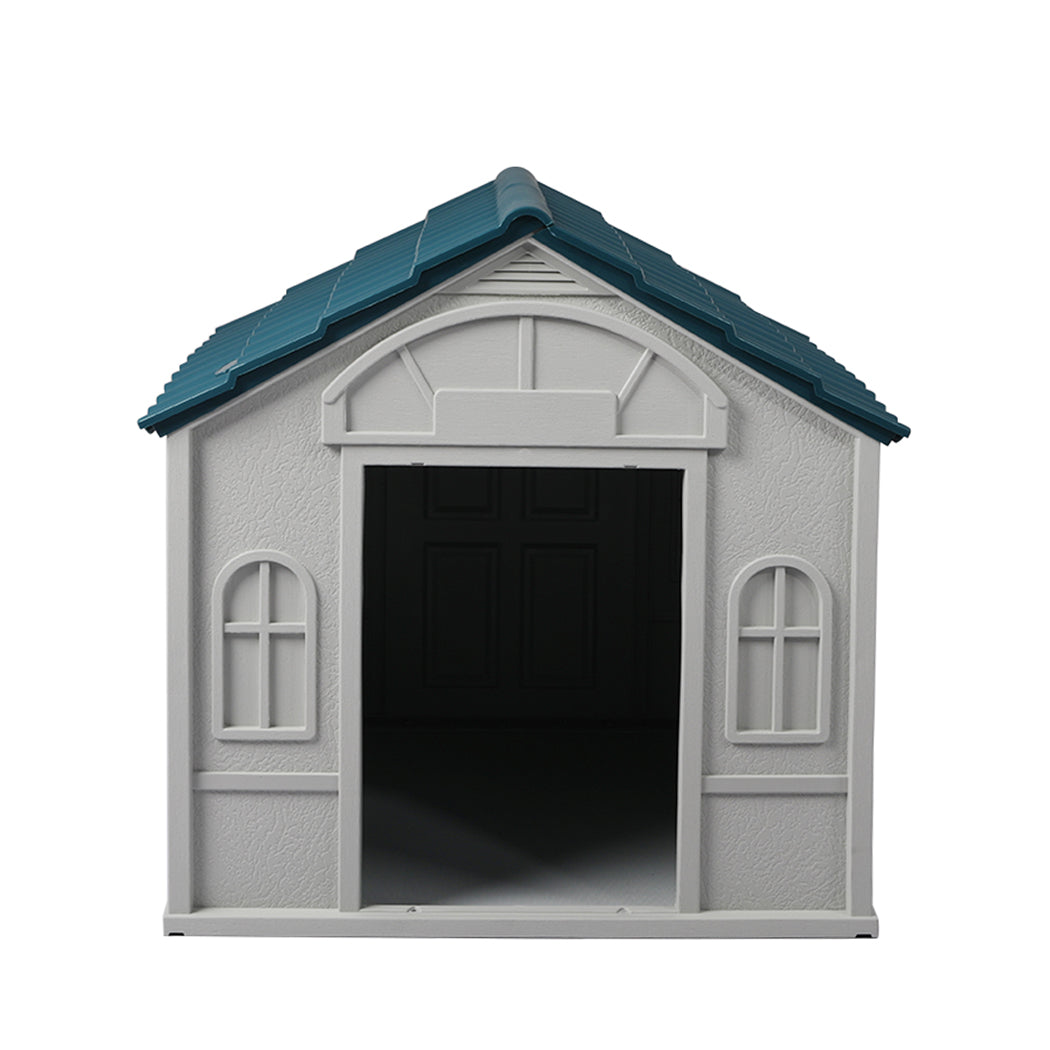 PaWz Dog Kennel Outdoor Indoor Pet Plastic XL Blue-1942353083443056641