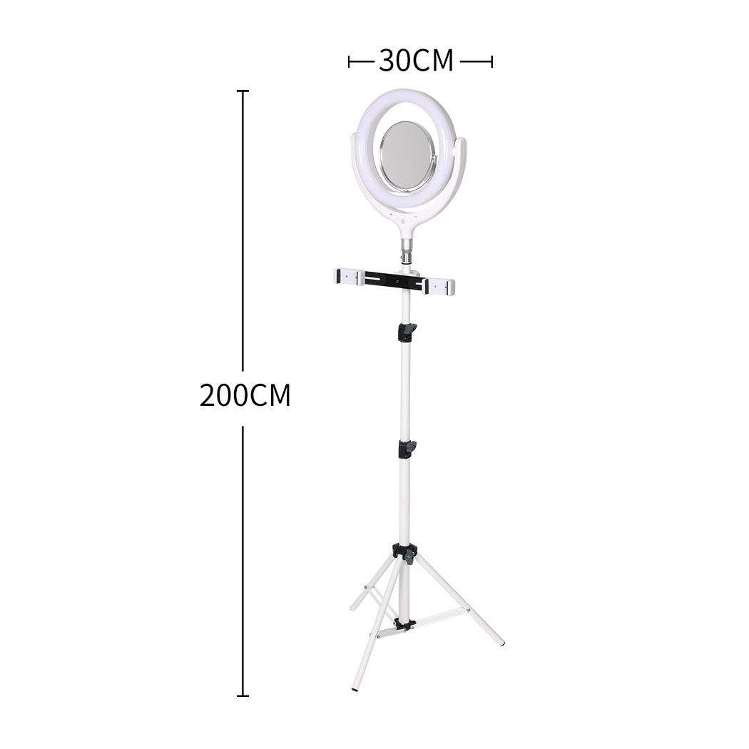 LED Ring Light with Tripod Stand Phone White-1919892833716801538