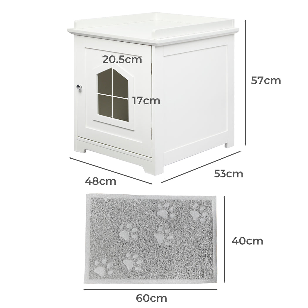 PaWz Cat Litter Box Mat Fully Enclosed-1942352761815437314