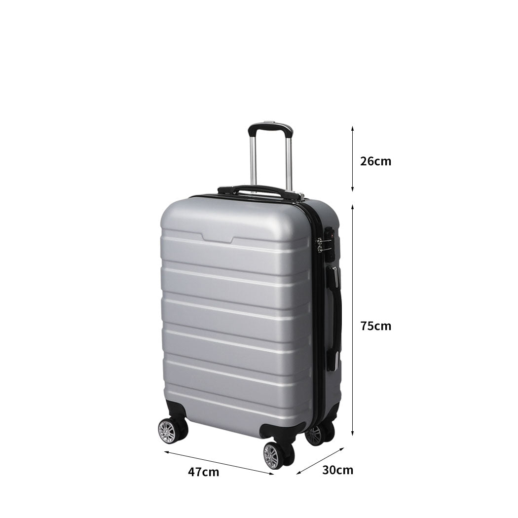 Slimbridge 28" Luggage Case Suitcase Silver 28 inch-1942352940295655426