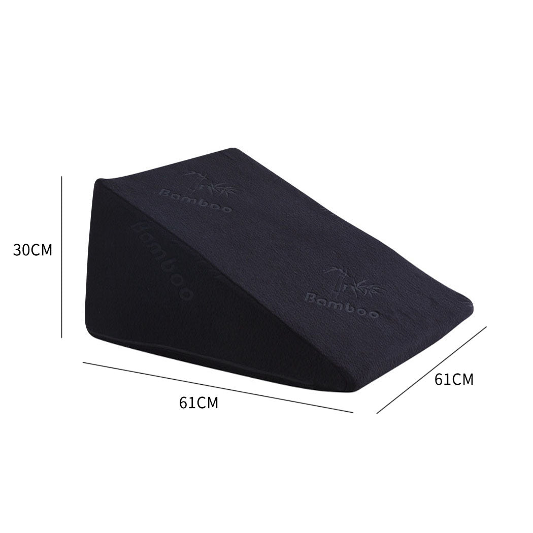 2x Cool Gel Memory Foam Bed Wedge Pillow-1942353605000564738