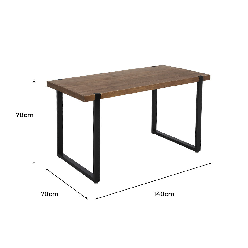 Levede Dining Table Industrial Wooden-1910113284334424066