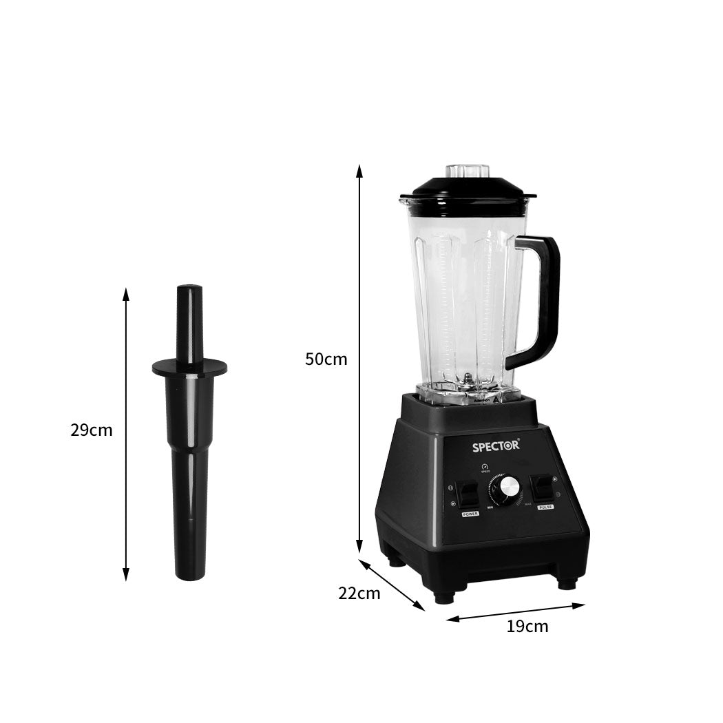 Spector 2L Commercial Blender Mixer Black-2006733306837733378