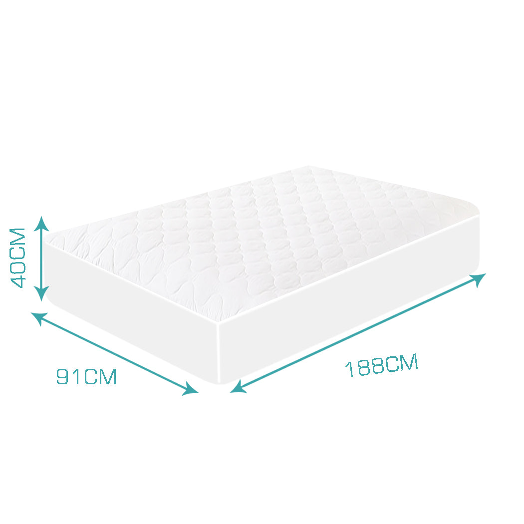 DreamZ Fitted Waterproof Bed Mattress Protector Single-1942353143400632322