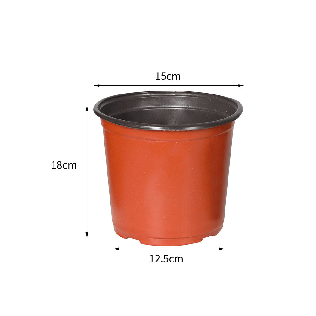 Lambu 100x Plastic Plant Pots Bulk Flowers X-Large-1942353755970342914
