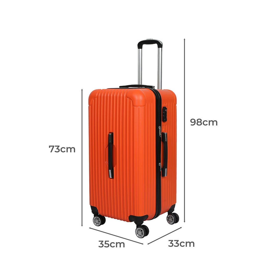 Slimbridge 28"Trunk Luggage Travel Suitcase Orange 28 inch-1942352945500786690