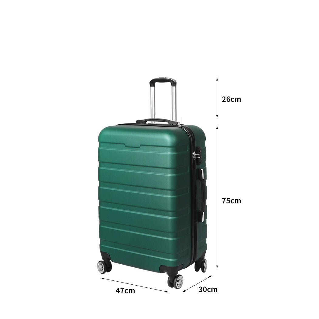 Slimbridge 28" Luggage Case Suitcase Green 28 inch-1942352939473571842