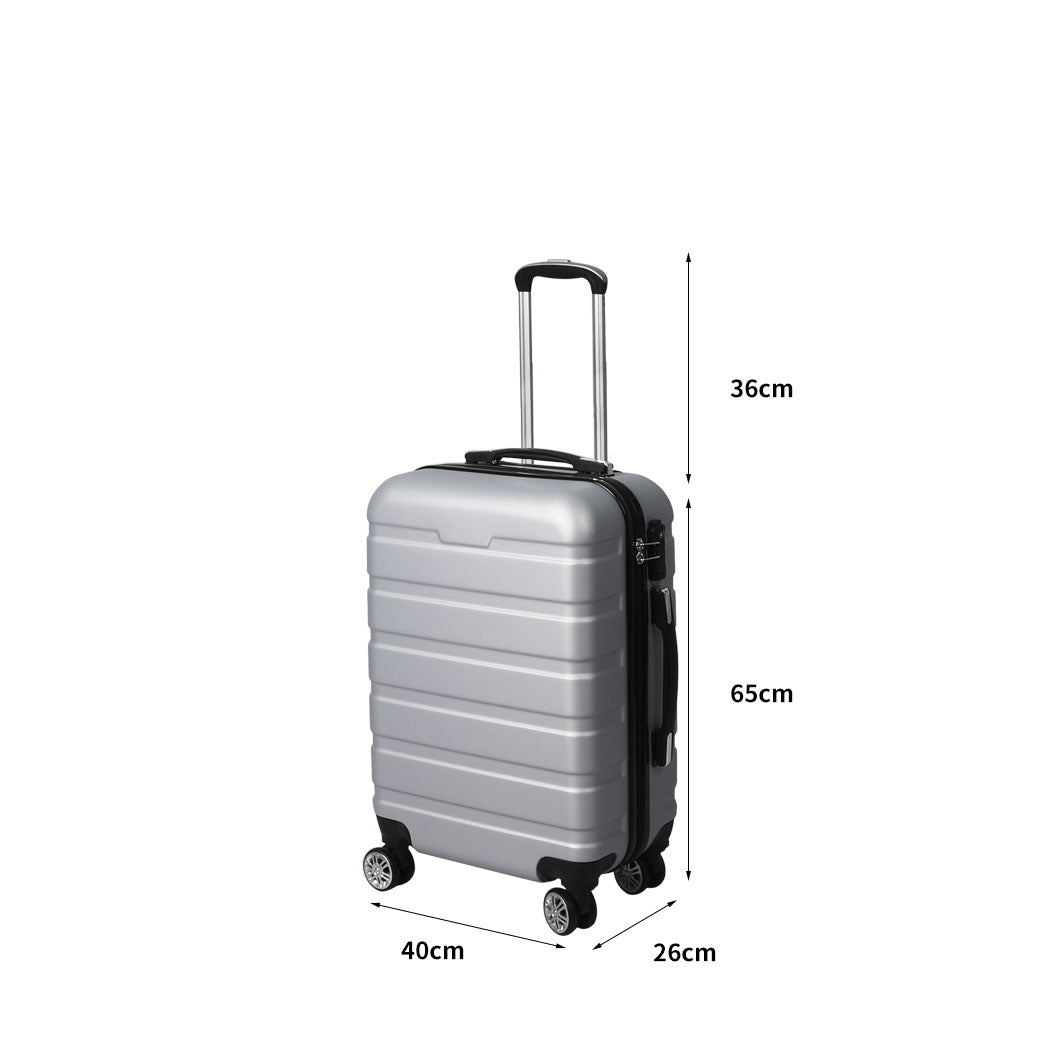 Slimbridge 24" Luggage Case Suitcase Silver 24 inch-1942352938710208514