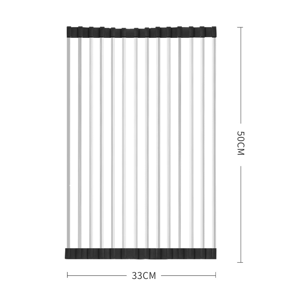 TOQUE Stainless Steel Dish Drainer Rack-1942352920905388034