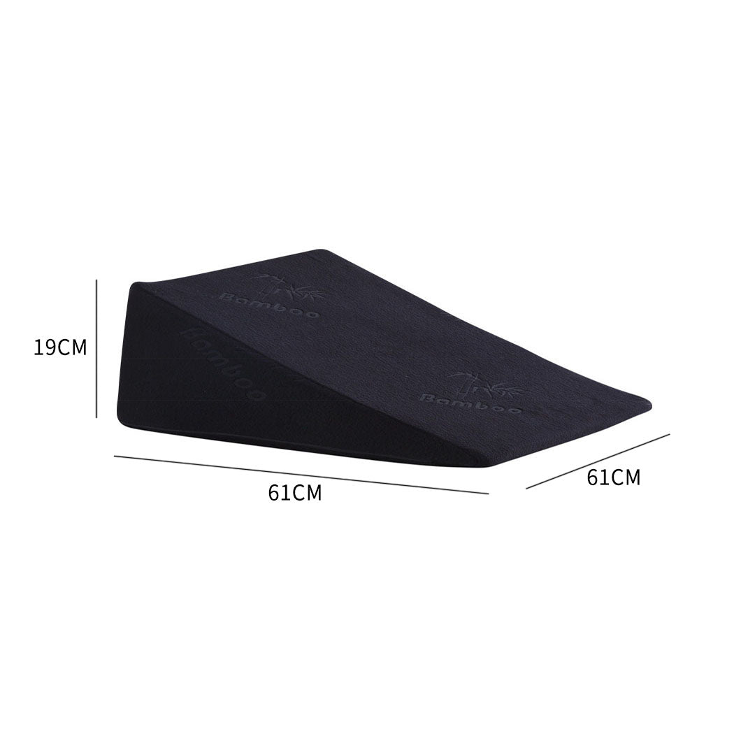 2x Cool Gel Memory Foam Bed Wedge Pillow-1942353653033734146