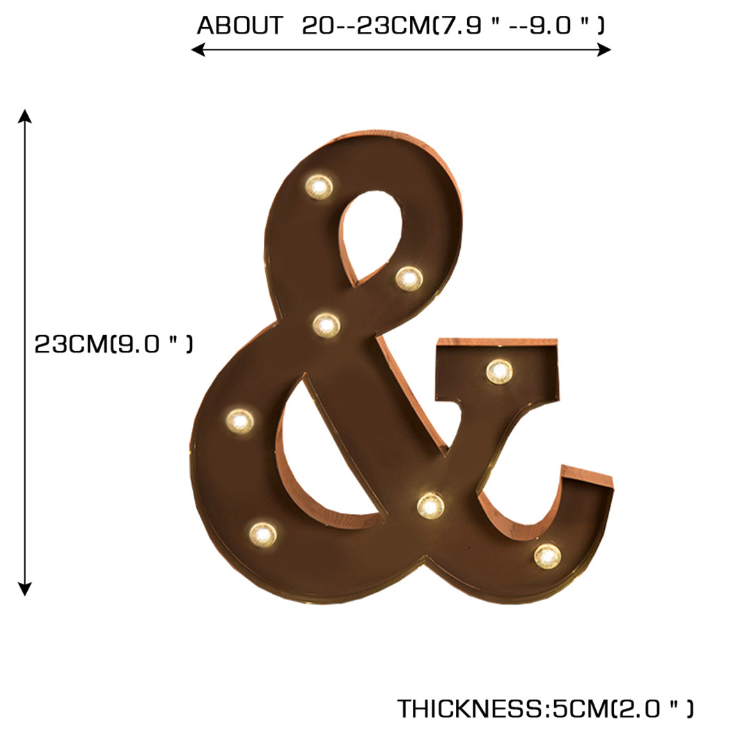 LED Metal Letter Lights Free Standing-1942353640740229122