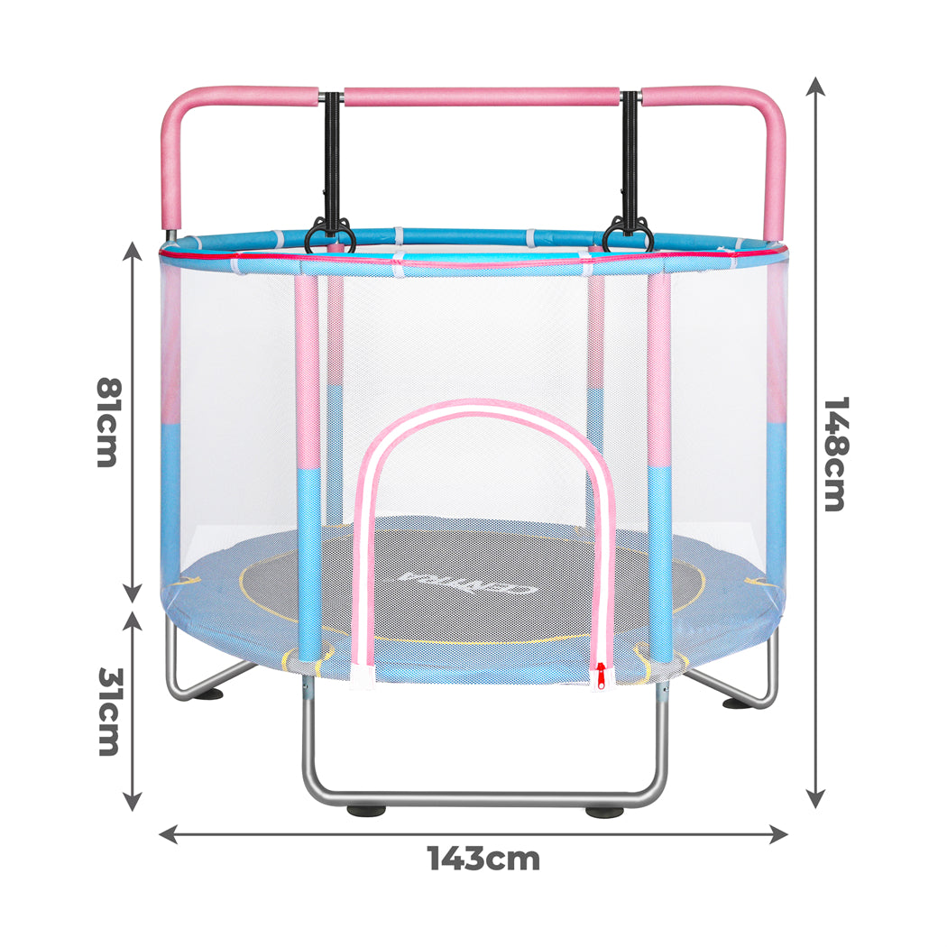 Centra 55" Kids Trampoline Rebounder Pink-1910112291949514754