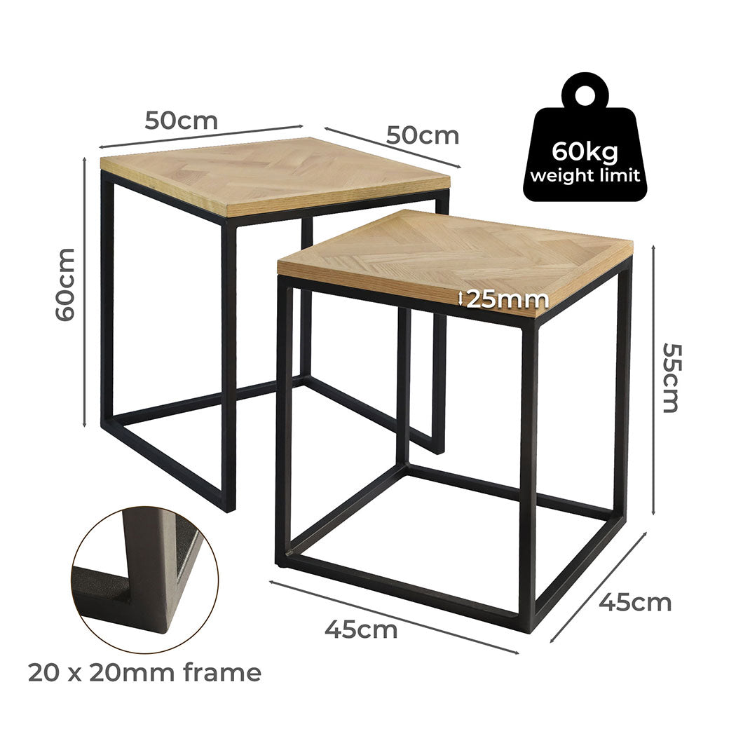 Levede 2PCS Nesting Coffee Tables-1937319785197080578
