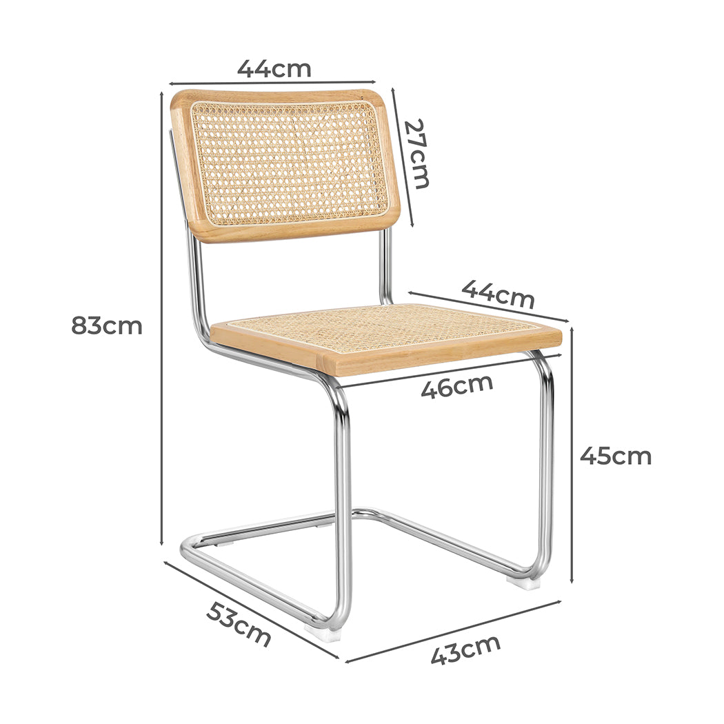 Levede 2x Rattan Chair Dining Chairs-1910113300683821058