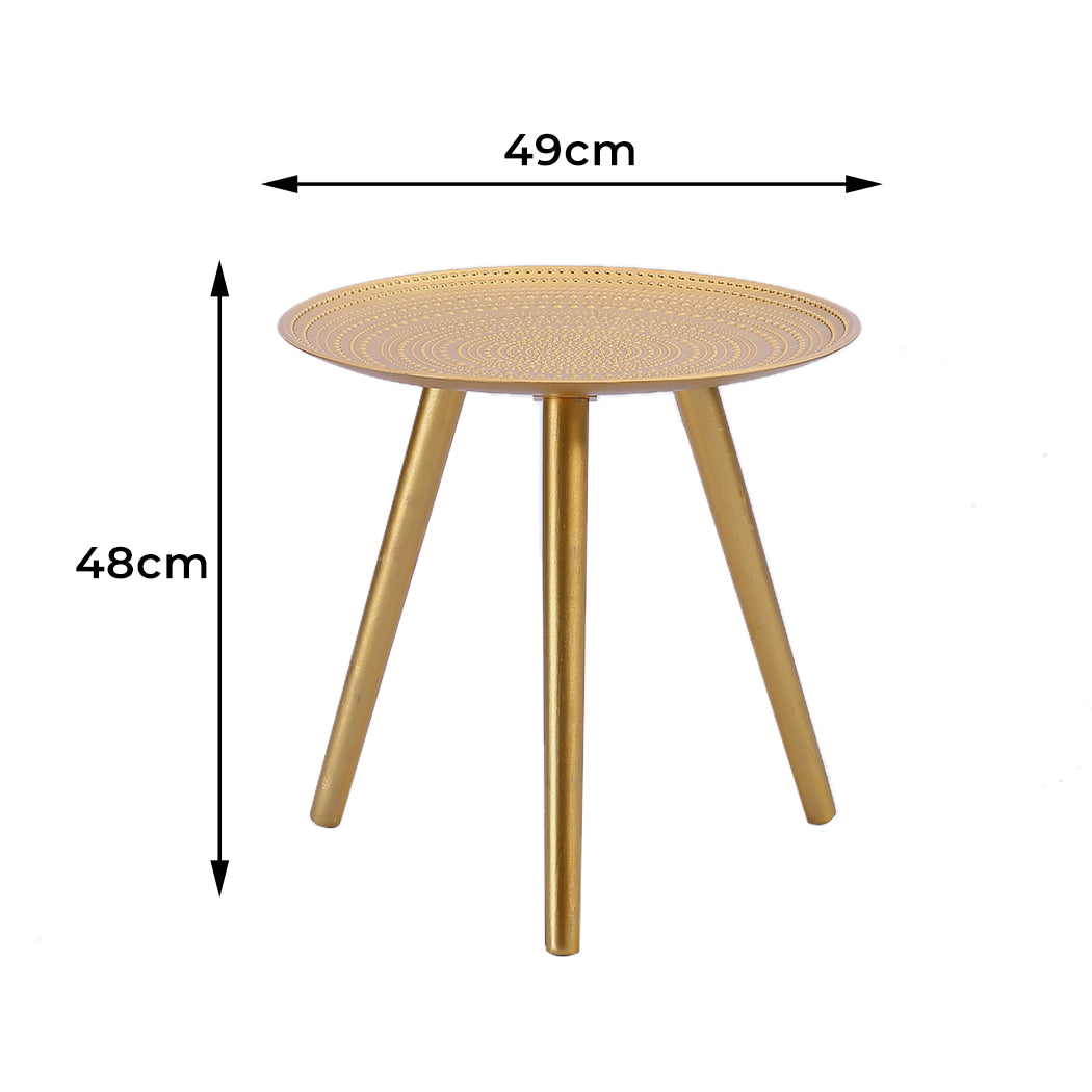 Levede Side Table Coffee Bedside End Golden-1910113282191134722