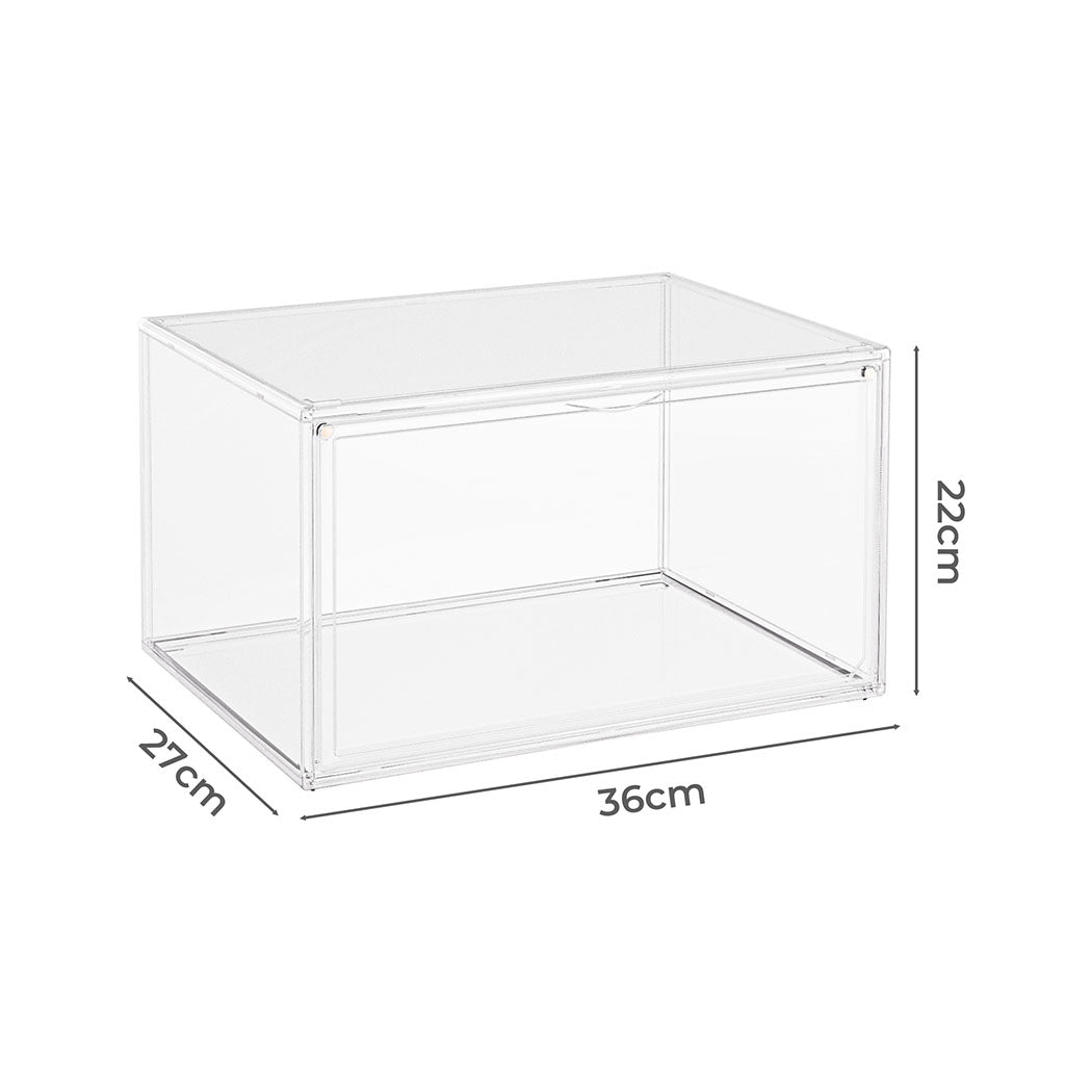 Stacked 6Pc Shoe Box Storage Display Stackable-1942353675880108034
