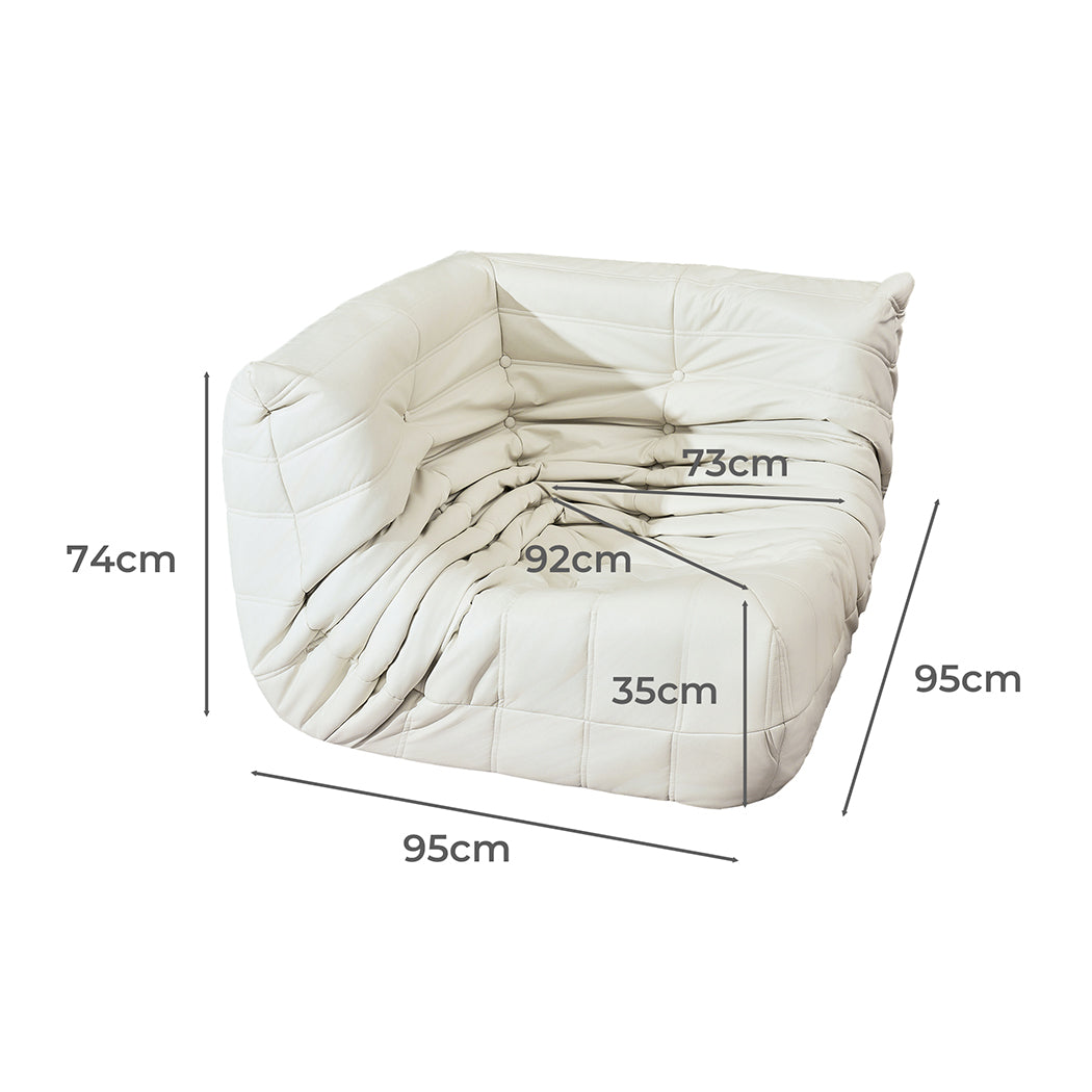 Levede Corner Seaters Floor Sofa Caterpillar Lounge-1910112347637288962