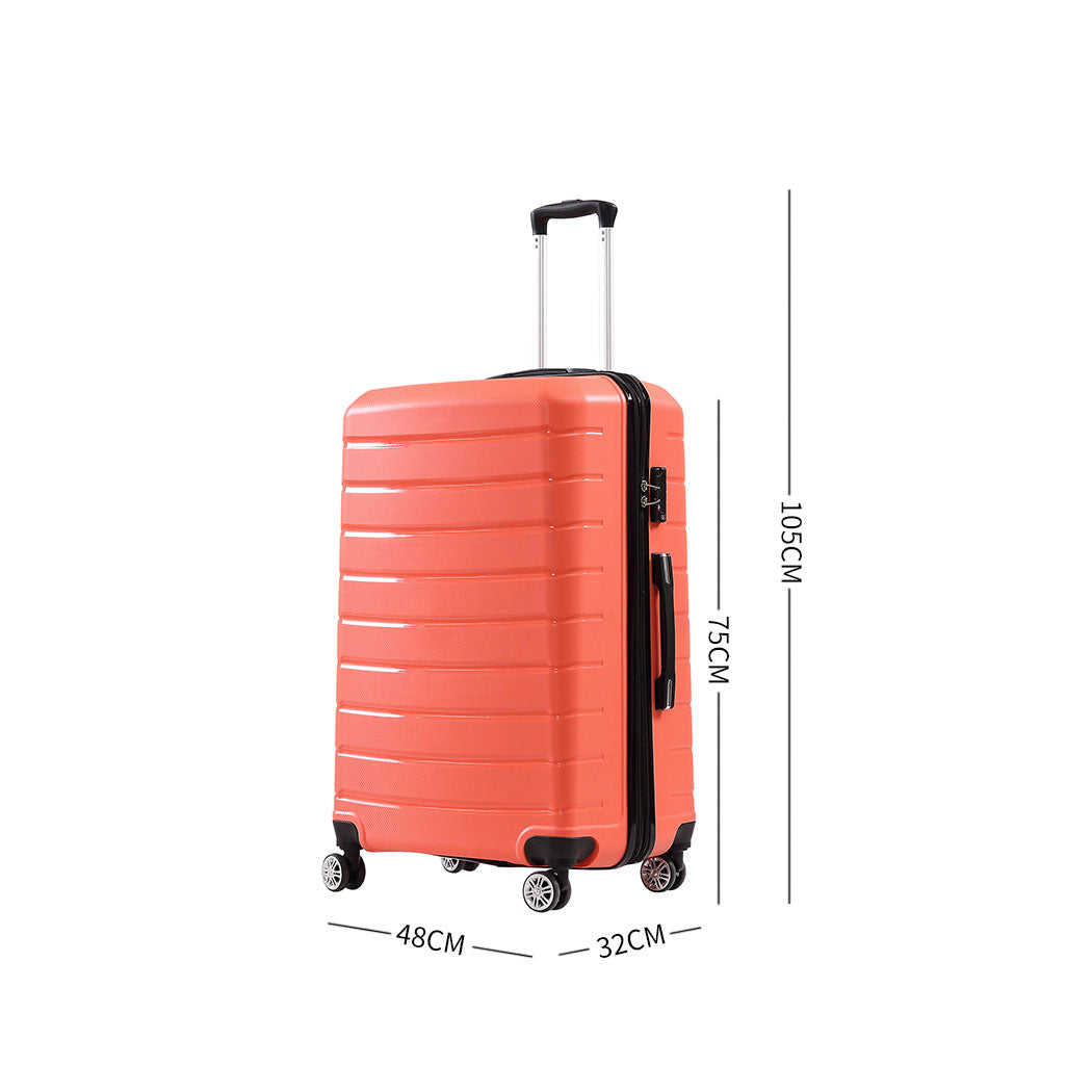 28" Travel Luggage Carry On Expandable Coral-1942352931105935362