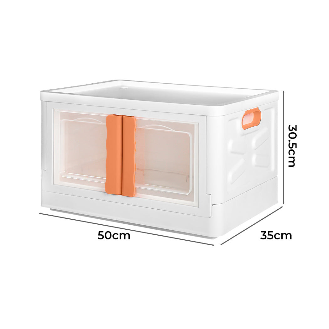 Storage Container Stackable Plastic Pink-1942352813787058178