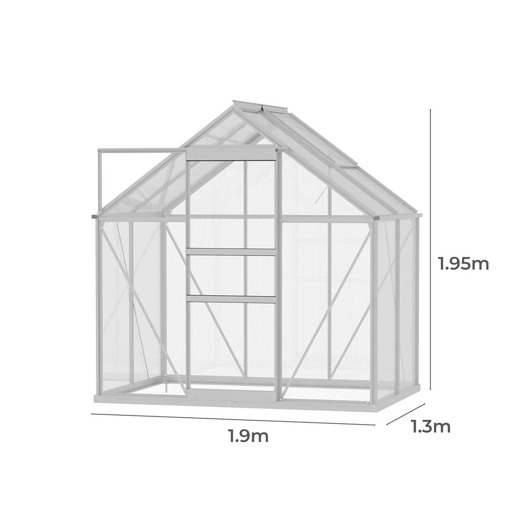 Lambu Greenhouse Aluminium Walk In Green-1942353762198884354