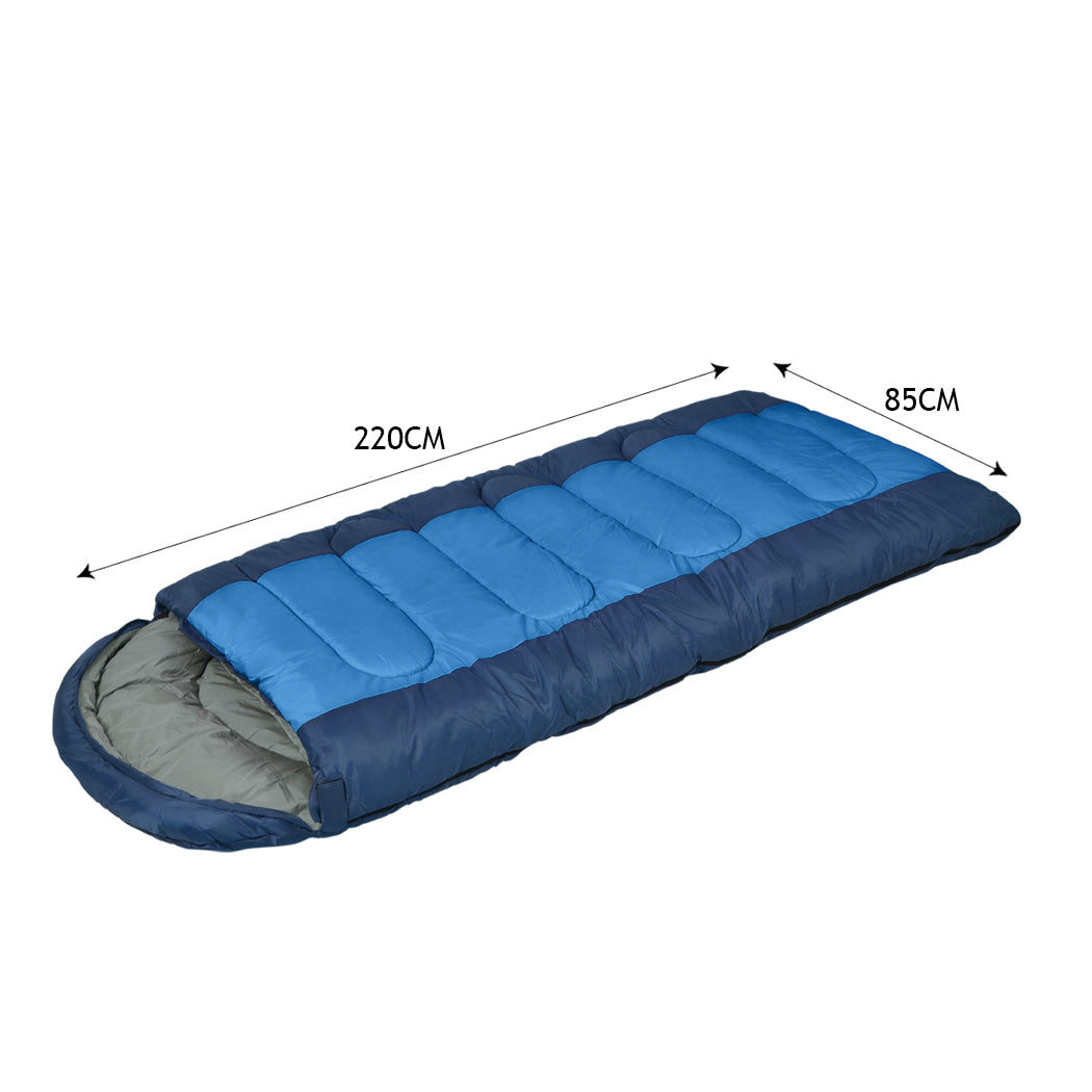 Mountview Sleeping Bag Outdoor Camping Blue-1942352887770386434